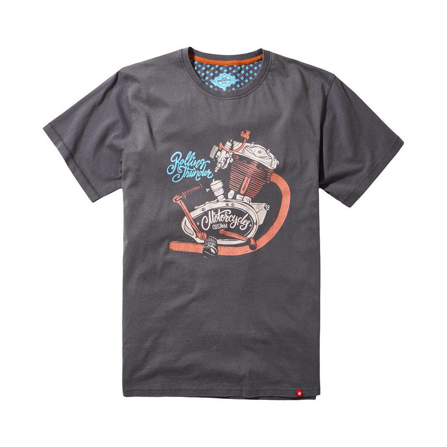 Joe Browns T-Shirt Moteur de Moto Délavé Huile  