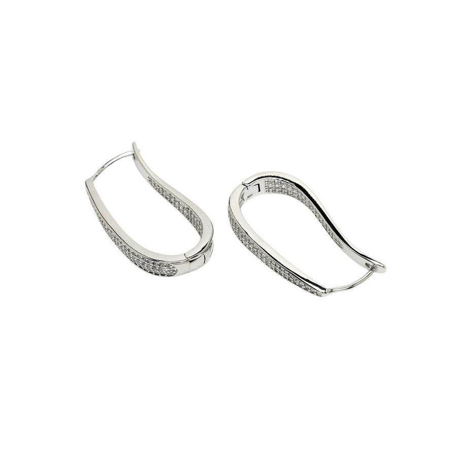 AVANT-GARDE PARIS  Diva Kollektion U-förmige Zirkonia-Creolen 