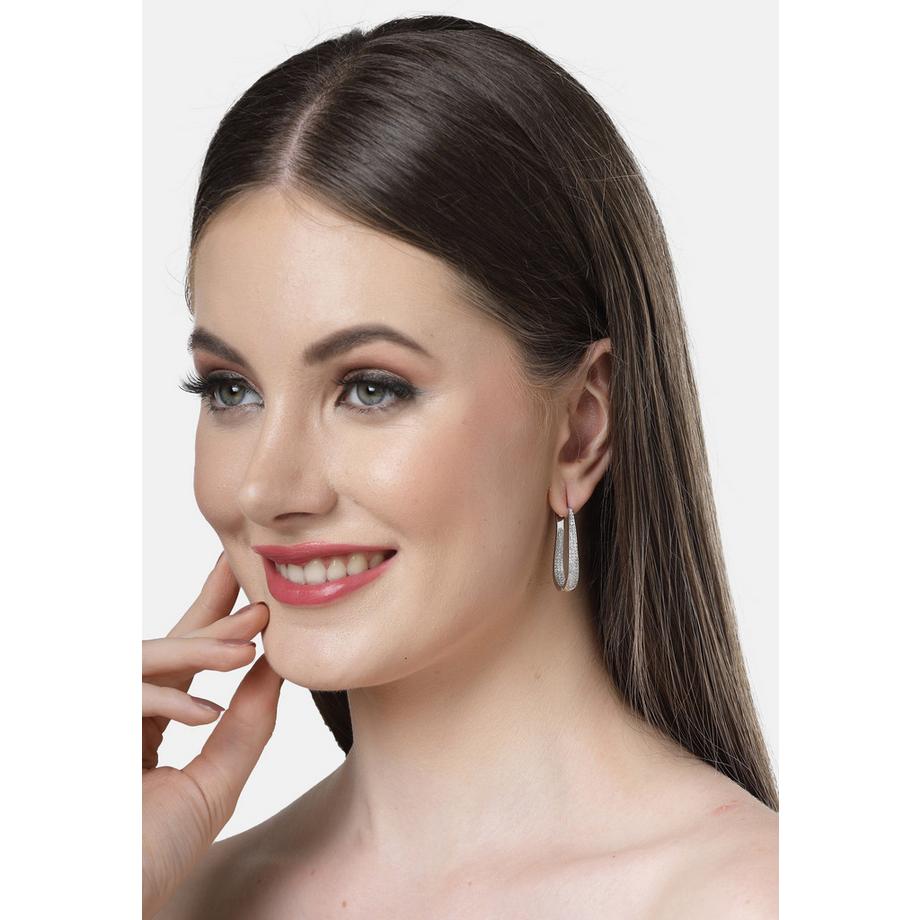 AVANT-GARDE PARIS  Diva Kollektion U-förmige Zirkonia-Creolen 