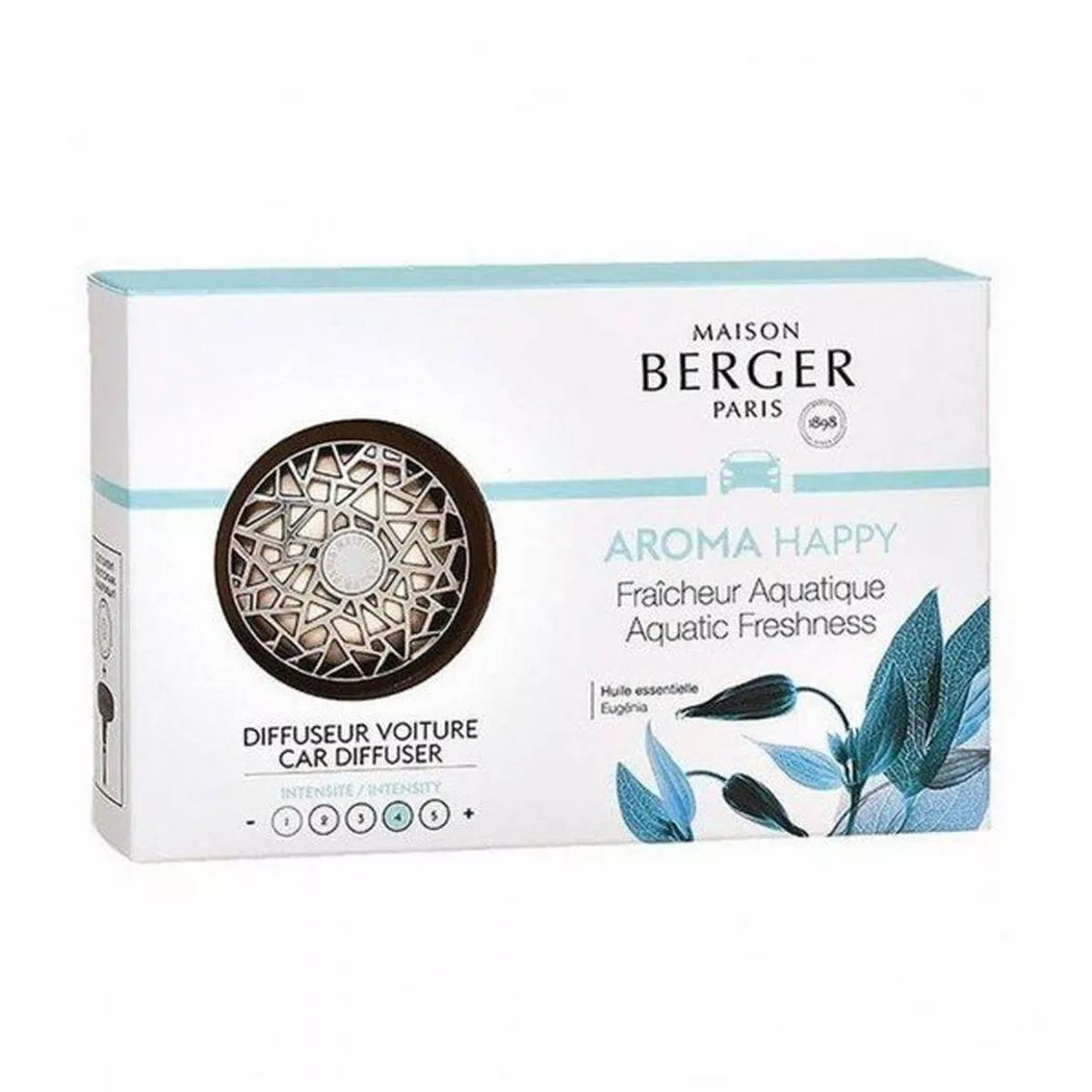 Maison Berger - Autodiffusor Happy Aquatische Frische, One Size, Silber