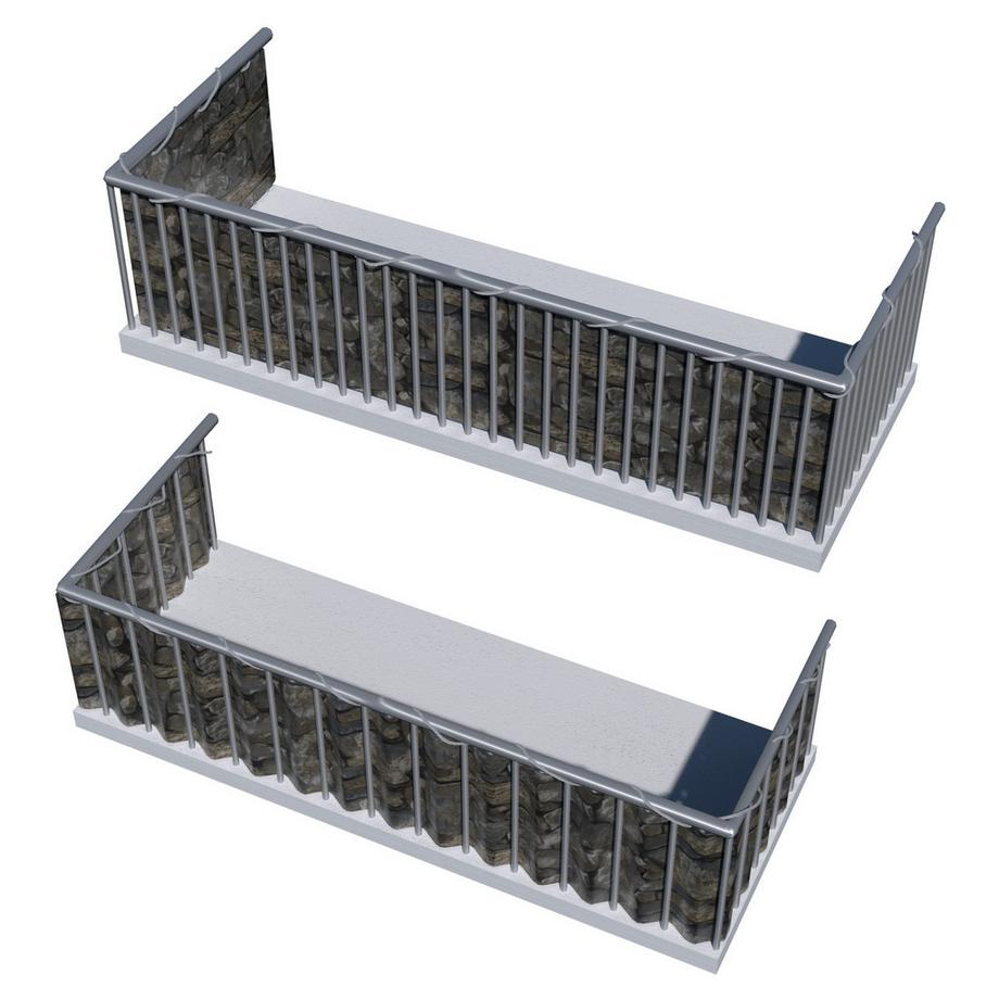 Tectake Frangivista per balcone  resistente alle intemperie e facile da pulire  