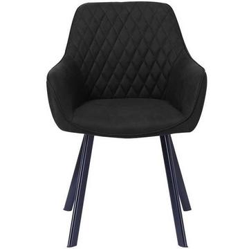 Fauteuil microfibre anthracite lot de 2