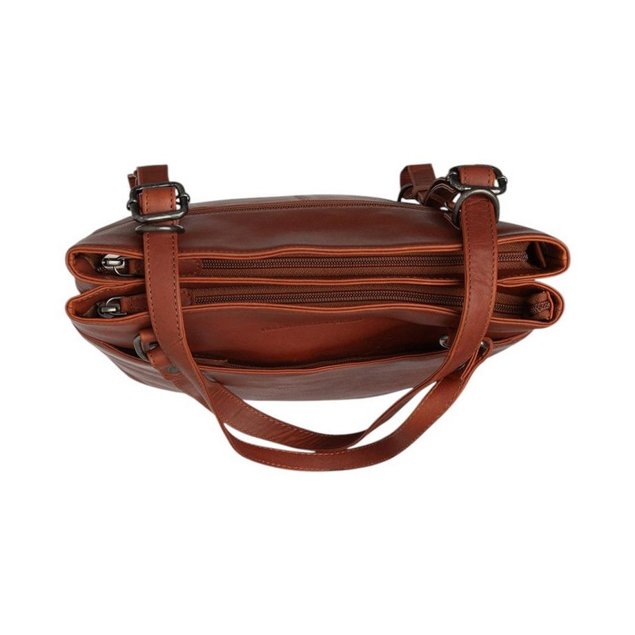 Chesterfield Sac cabas en cuir cognac  