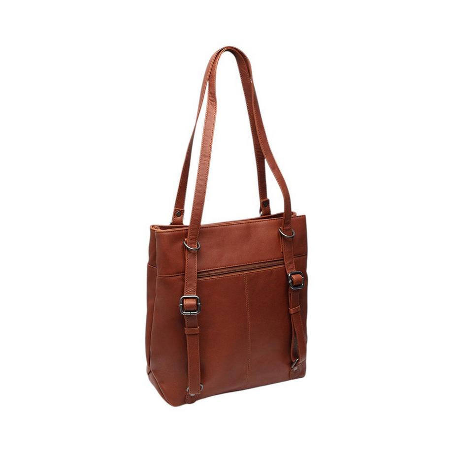 Chesterfield Sac cabas en cuir cognac  