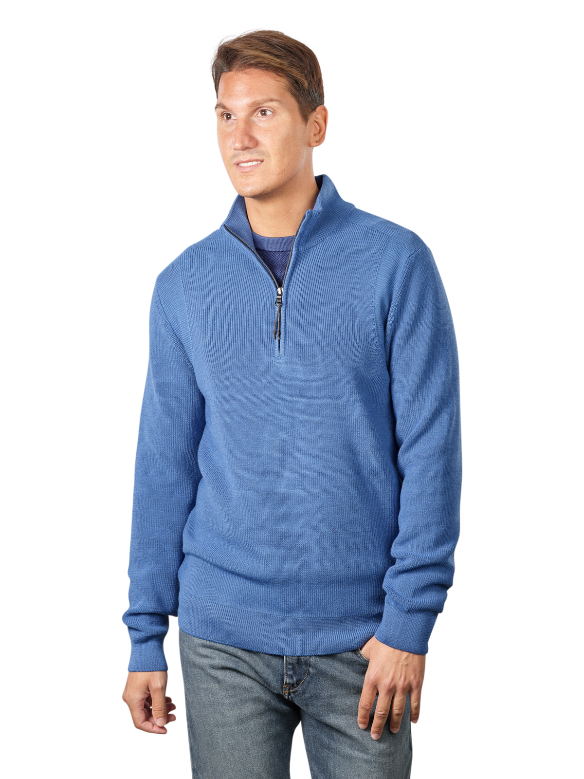 BRAX Steffen Troyer Troyerkragen Pullover  