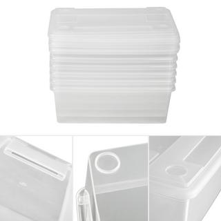 Tectake 6 boîtes de rangement plastique  