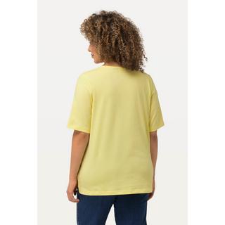 Ulla Popken  T-shirt classica con cuore, scollo a V e mezze maniche 