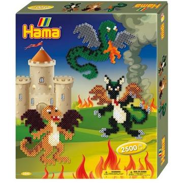 Midi Bügelperlenset Drachen (2500Teile)