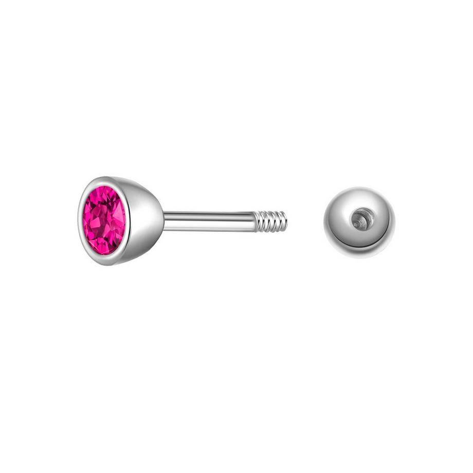 Glanzstücke München  Piercing Geburtsstein Sterling Silber Zirkonia 