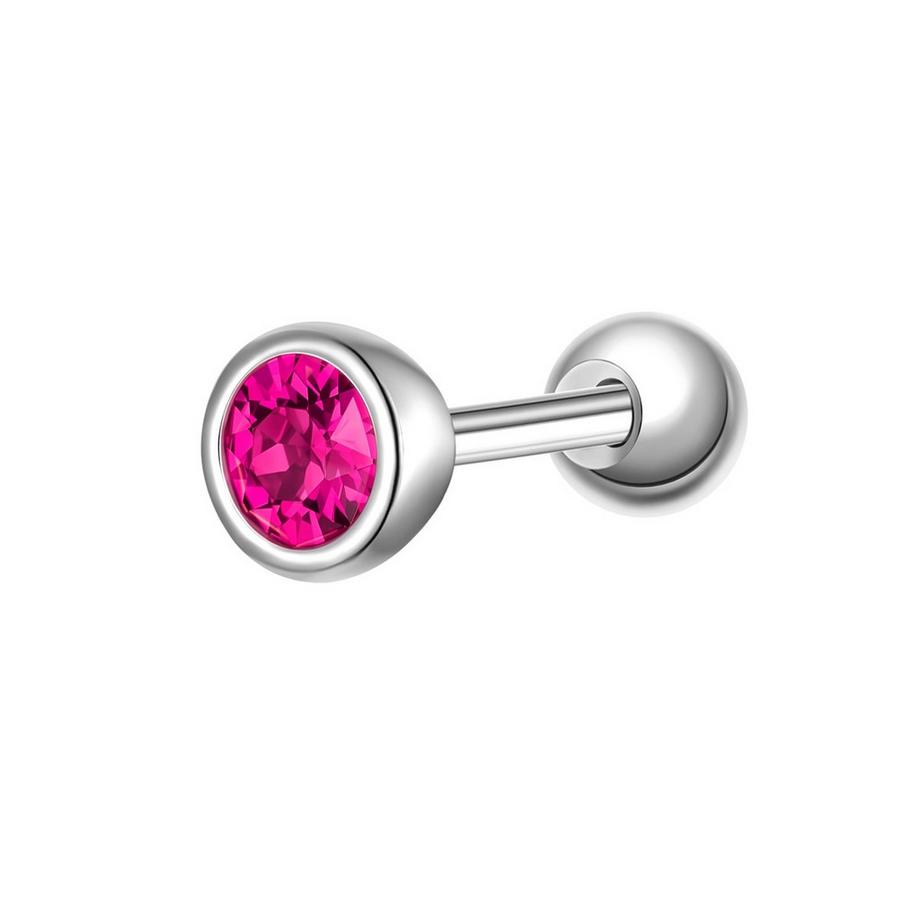 Piercing Geburtsstein Sterling Silber Zirkonia