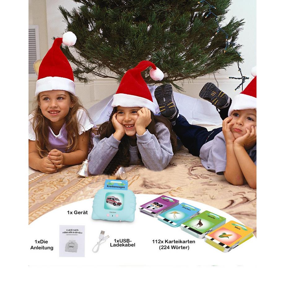 Activity-board  Sprechende Karteikarten, Lernspielzeug für Kleinkinder Vorschulisches Lernspielzeug für Kinder zum Zuhören und Lernen 