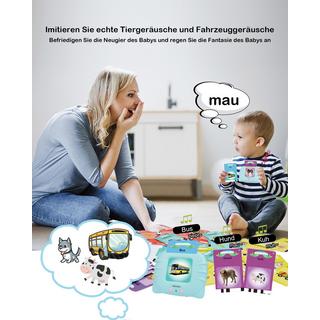 Activity-board  Sprechende Karteikarten, Lernspielzeug für Kleinkinder Vorschulisches Lernspielzeug für Kinder zum Zuhören und Lernen 