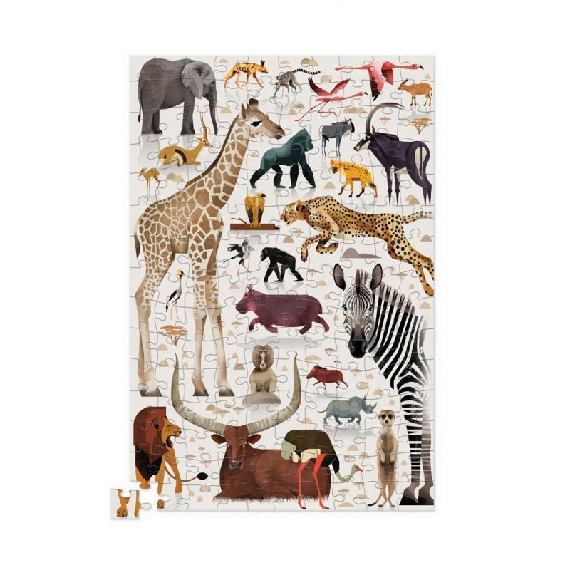 Crocodile Creek  Tin Puzzle, African Animals 150 pcs, Crocodilecreek 