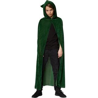 Tectake  Costume cape à capuchon velours vert enfant unisexe 