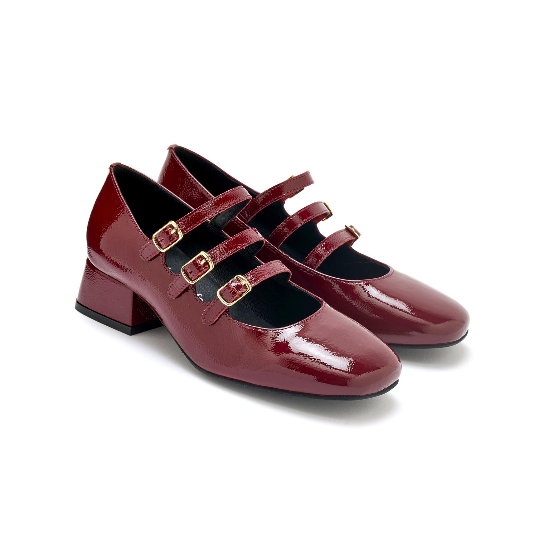 Pédiconfort  escarpins vernies triple bride 