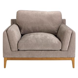 ANGEL CERDA Fauteuil en tissu marron  