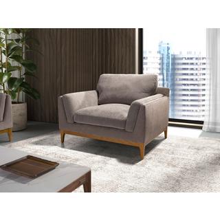 ANGEL CERDA Fauteuil en tissu marron  