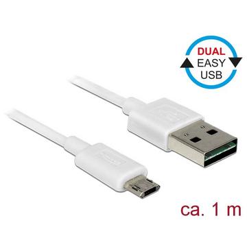 84807 USB Kabel 1 m USB 2.0 USB A Micro-USB B Weiß