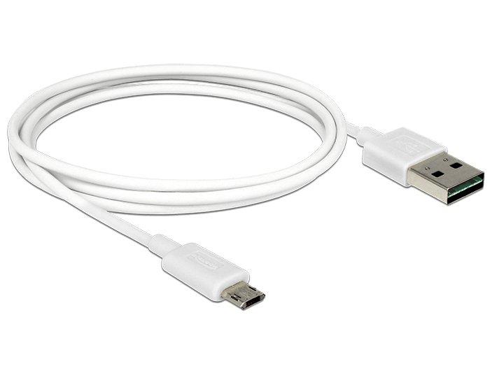 DeLock  84807 USB Kabel 1 m USB 2.0 USB A Micro-USB B Weiß 