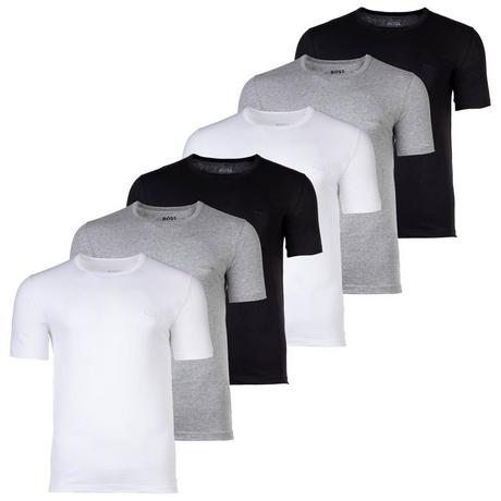 BOSS  T-Shirt  6er Pack Bequem sitzend-T-Shirt RN 3P Classic 