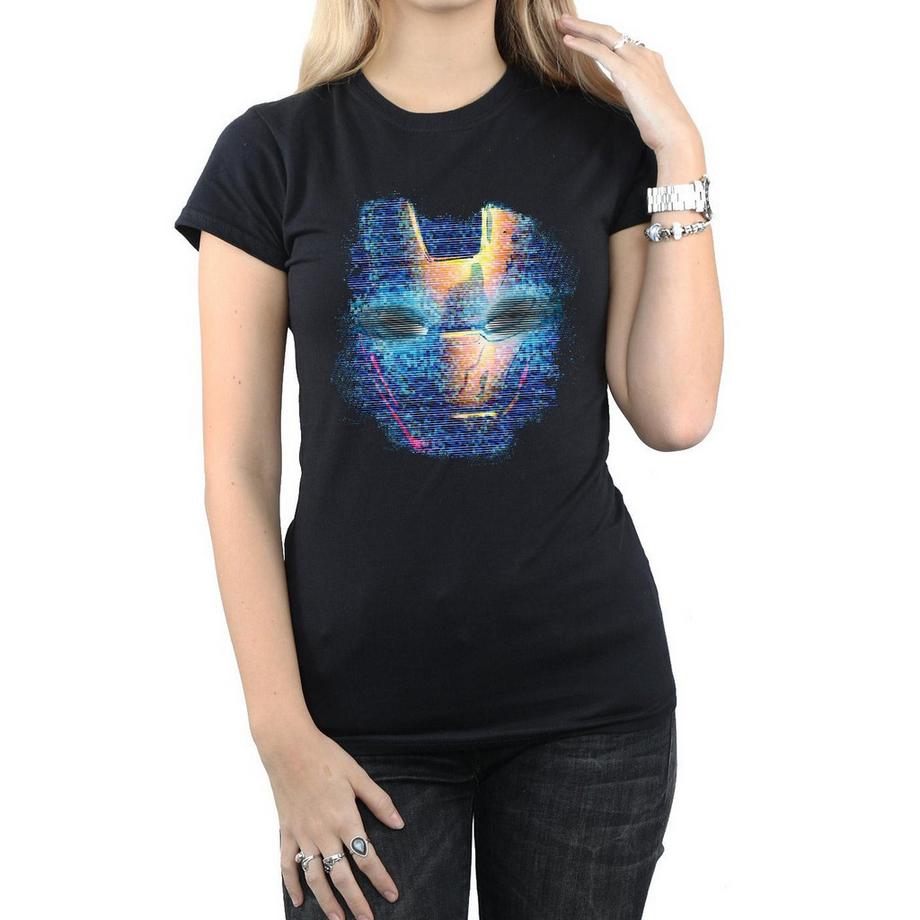 MARVEL Iron Man Glitch Mask T-Shirt  