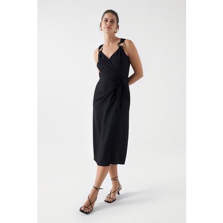 Salsa  Kleider Wrap Midi Dress 