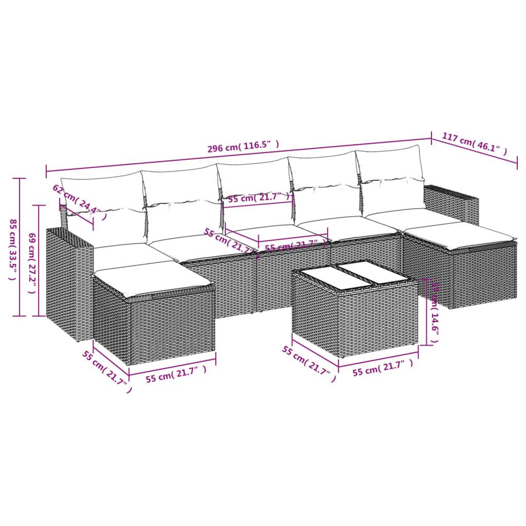 VidaXL Garten sofagarnitur poly-rattan  