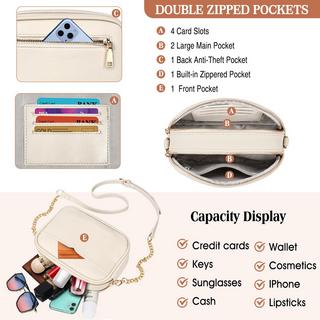 Only-bags.store Petit Sac Bandoulière Élégant avec 2 Larges Bretelles Amovibles  