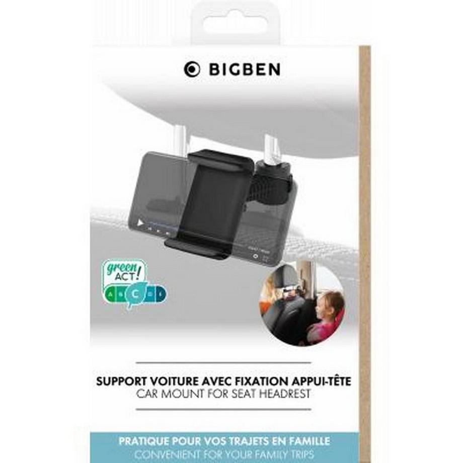 BigBen Connected  Supporto auto per smartphone regolabile su poggiatesta rotante 360° 