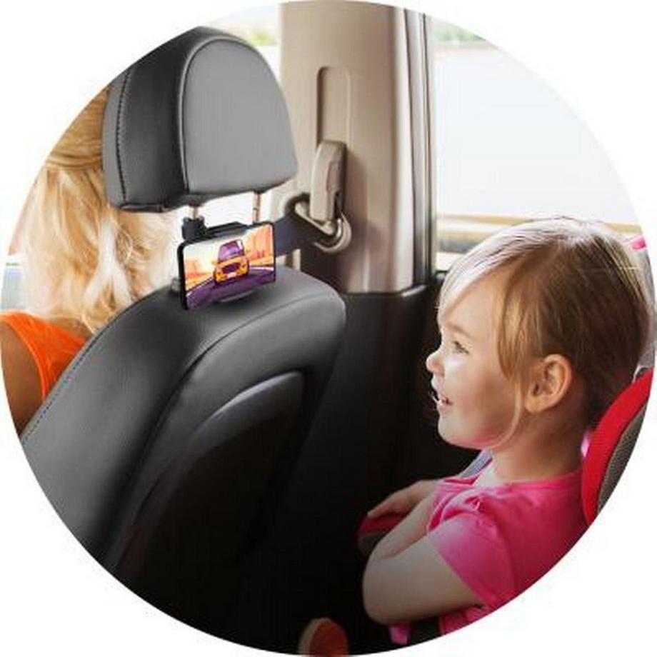 BigBen Connected  Supporto auto per smartphone regolabile su poggiatesta rotante 360° 