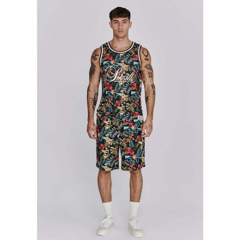 Sik Silk Resort Shorts mit Blumenmuster  