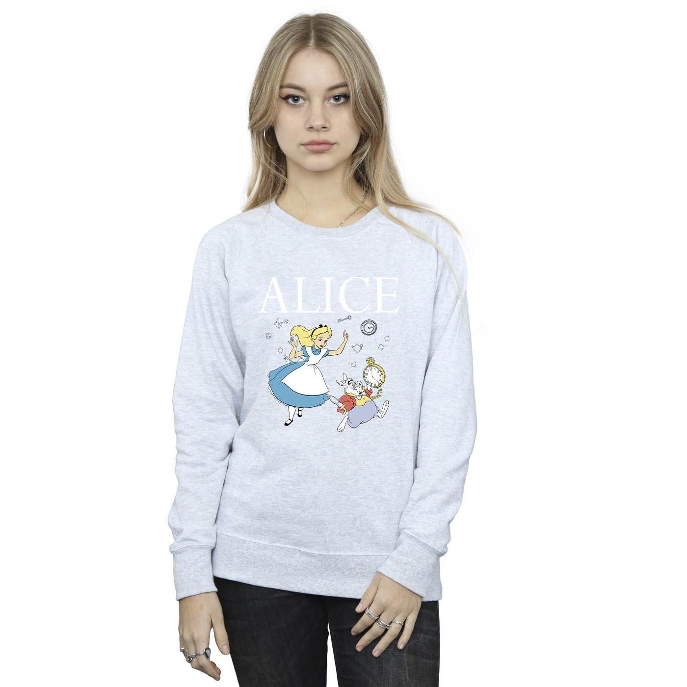 Disney  Alice In Wonderland Follow The Rabbit Sweatshirt 