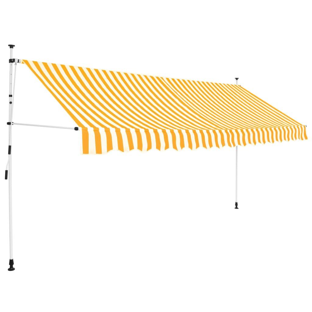 VidaXL Auvent rétractable tissu  