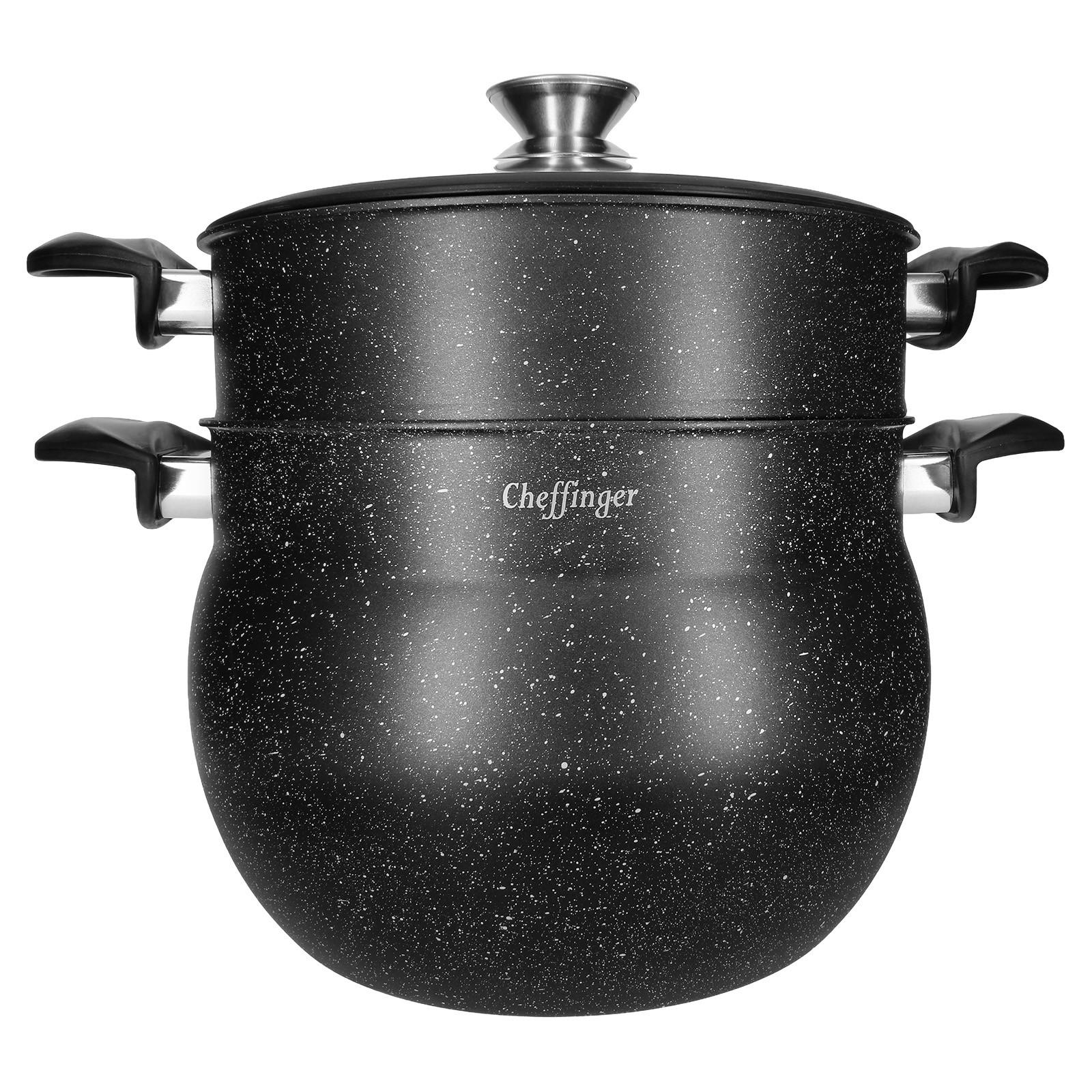 Cheffinger Pentola a vapore antiaderente 12L  