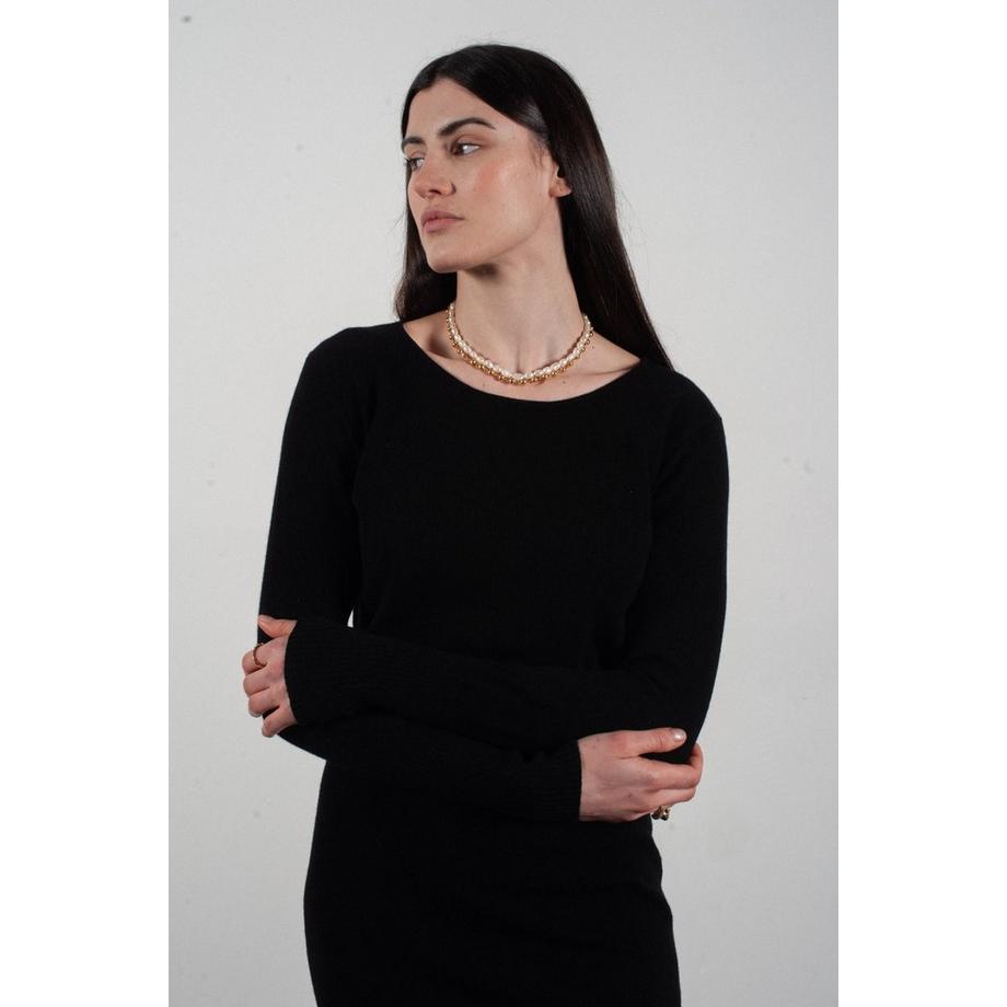 Studio Cashmere8 LILLY 12 Robe col rond en cachemire  