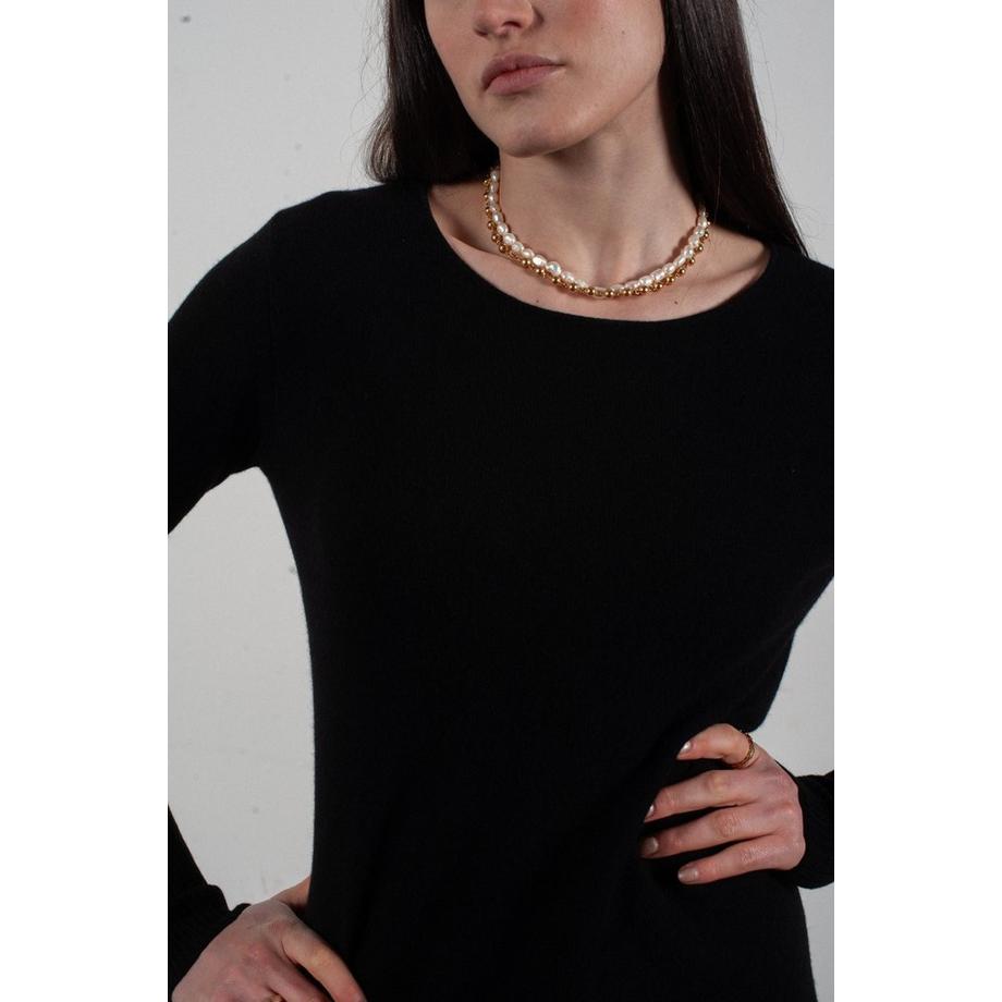 Studio Cashmere8 LILLY 12 Robe col rond en cachemire  