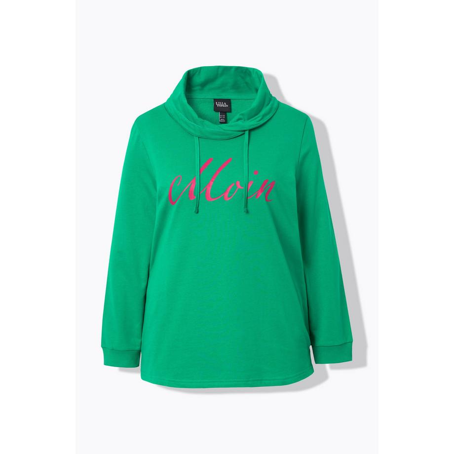 Ulla Popken Moin Stehkragen Langarm Sweatshirt  