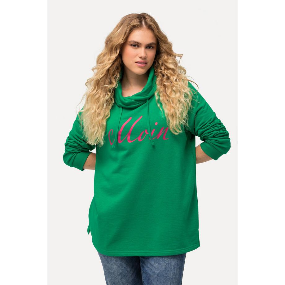 Ulla Popken Moin Stehkragen Langarm Sweatshirt  
