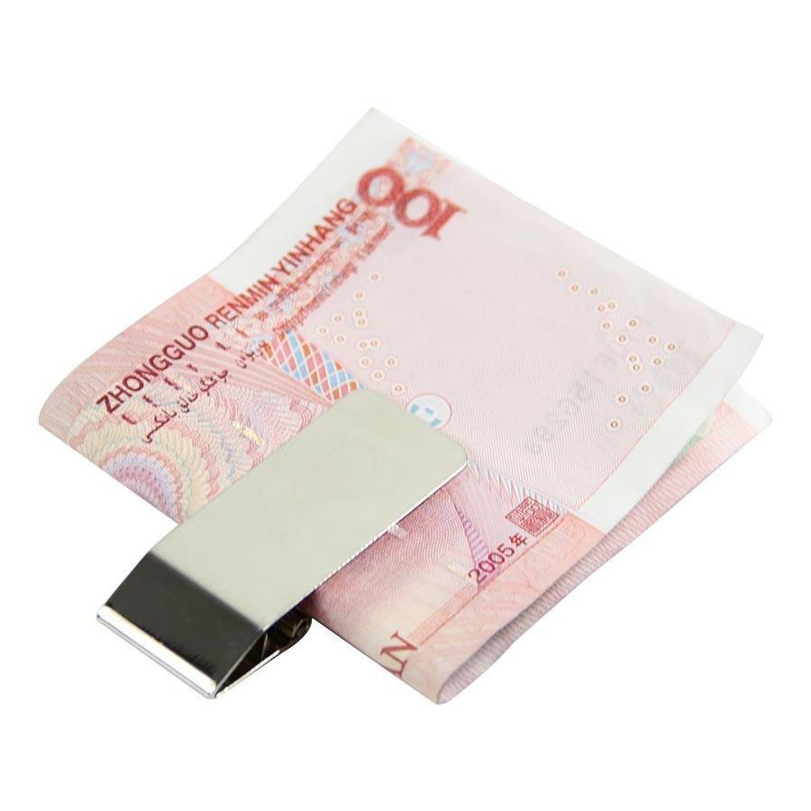 eStore  Banknotenclip mit Dollarsymbol - Edelstahl 