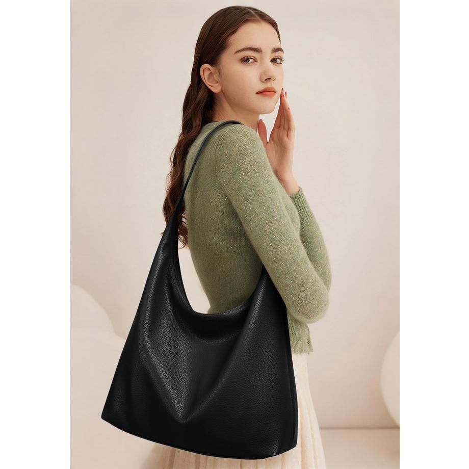 Only-bags.store Hobo Schultertasche mit strukturierter Oberfläche  