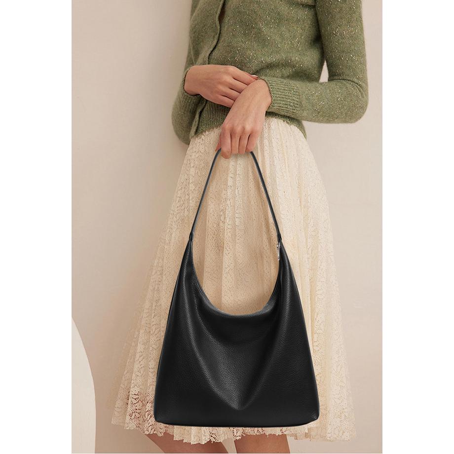Only-bags.store Hobo Schultertasche mit strukturierter Oberfläche  