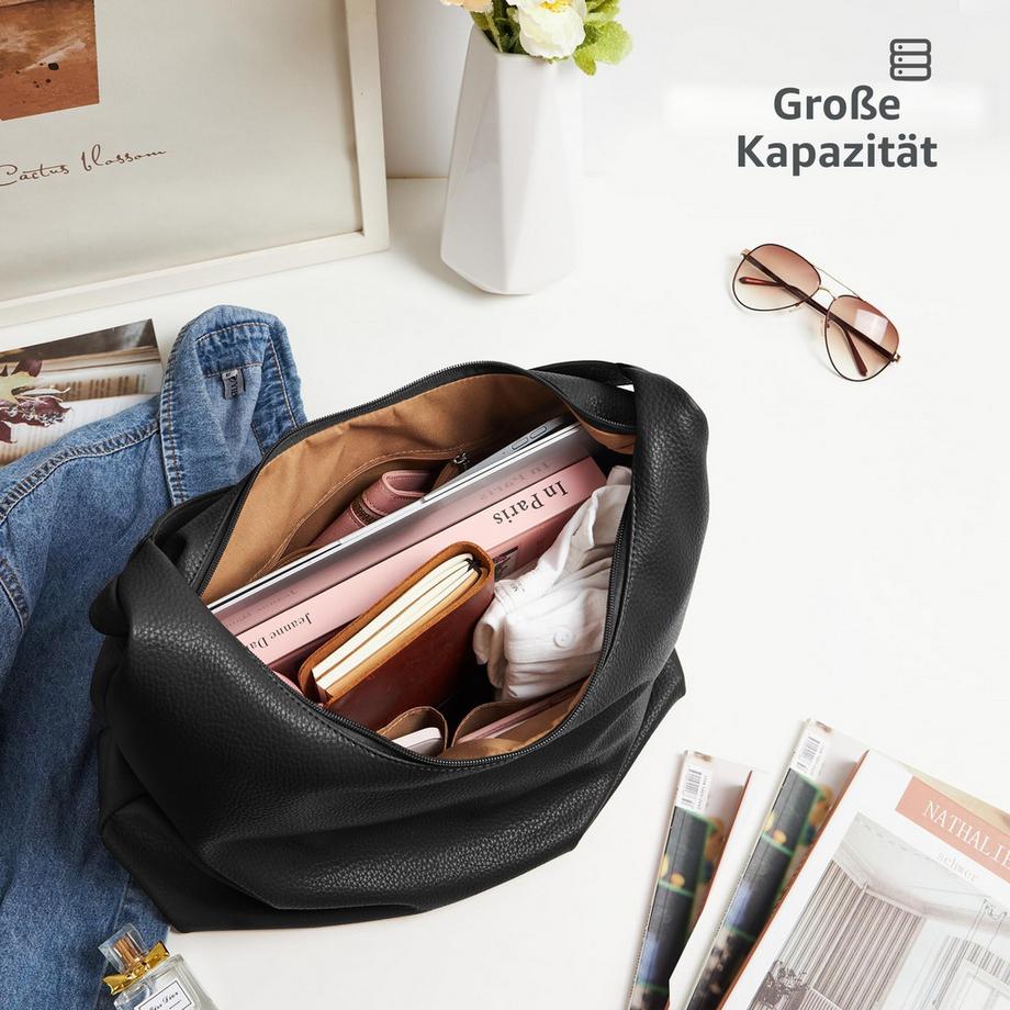 Only-bags.store Hobo Schultertasche mit strukturierter Oberfläche  