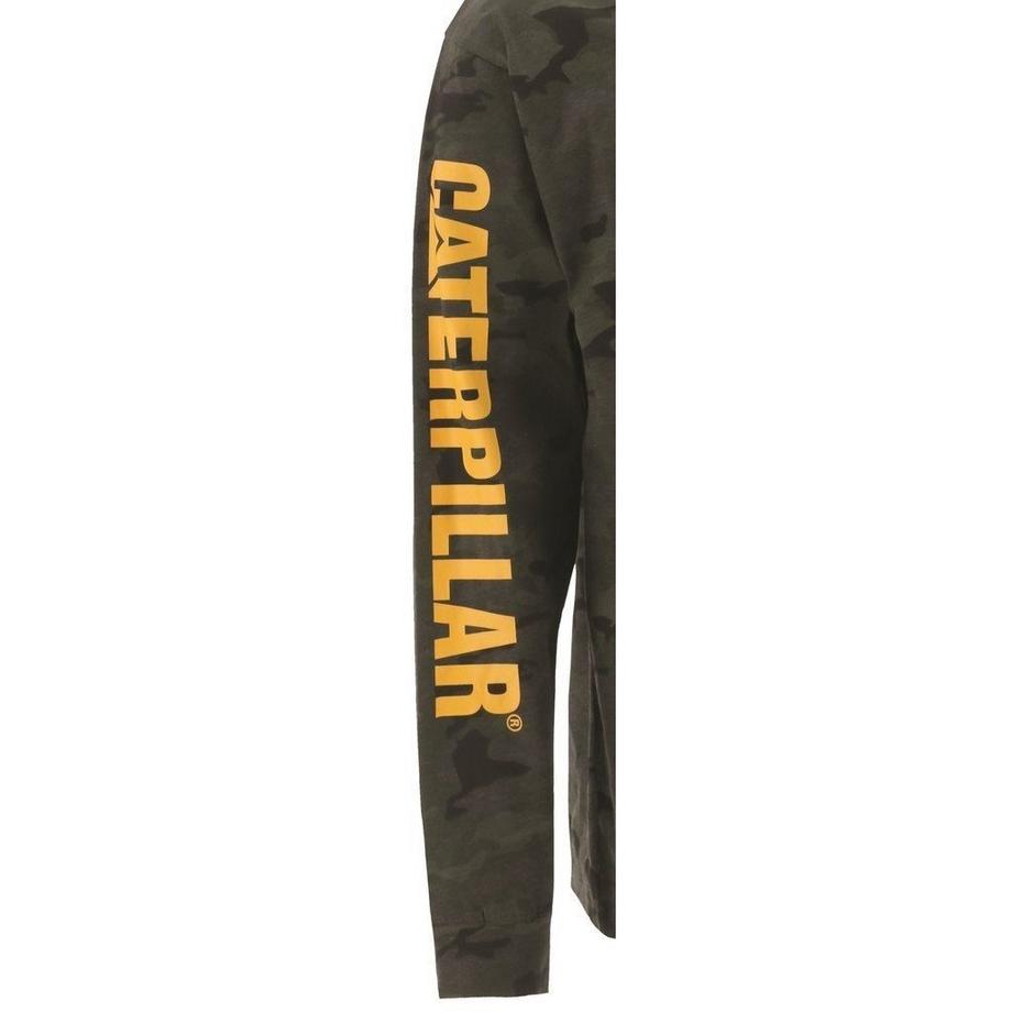Caterpillar Trademark Banner Camo T-Shirt Manches Longues  