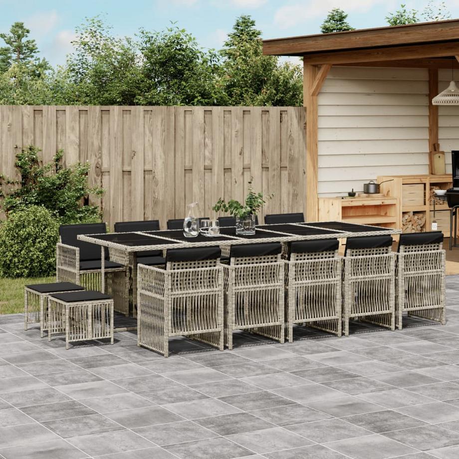 VidaXL set da pranzo da giardino Polirattan  