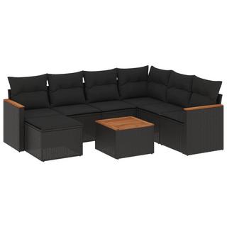 VidaXL set divano da giardino Polirattan  