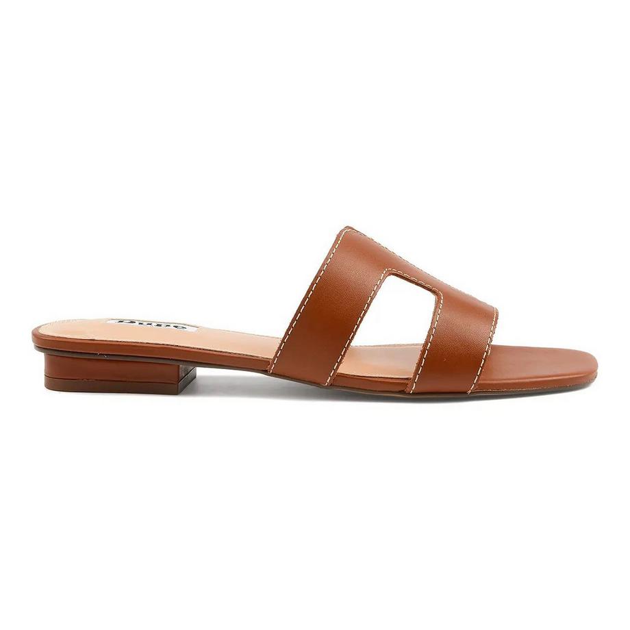 Dune Sandale slide Loupe à talon bloc bas  