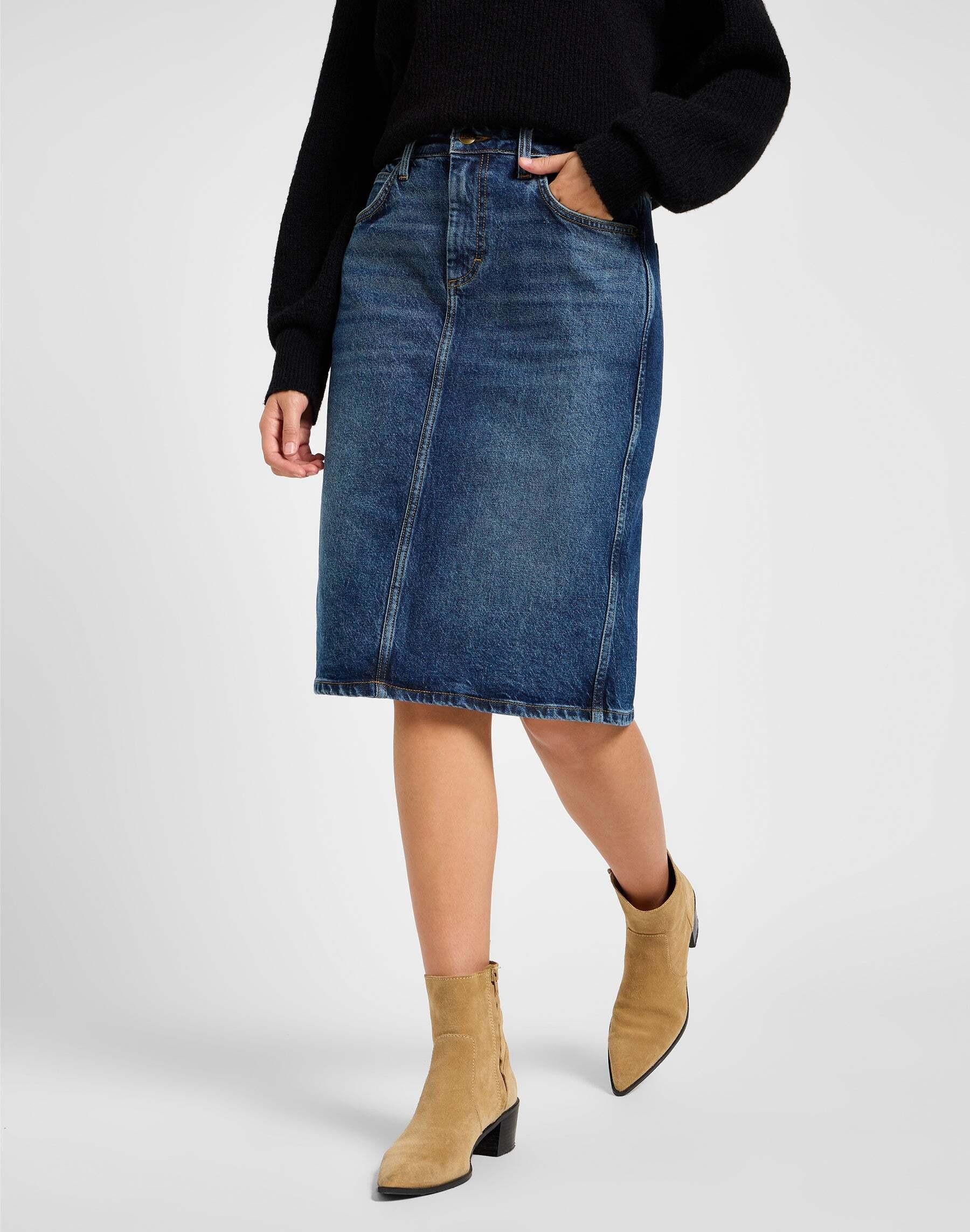 Lee  Jeansrock Midi Skirt 