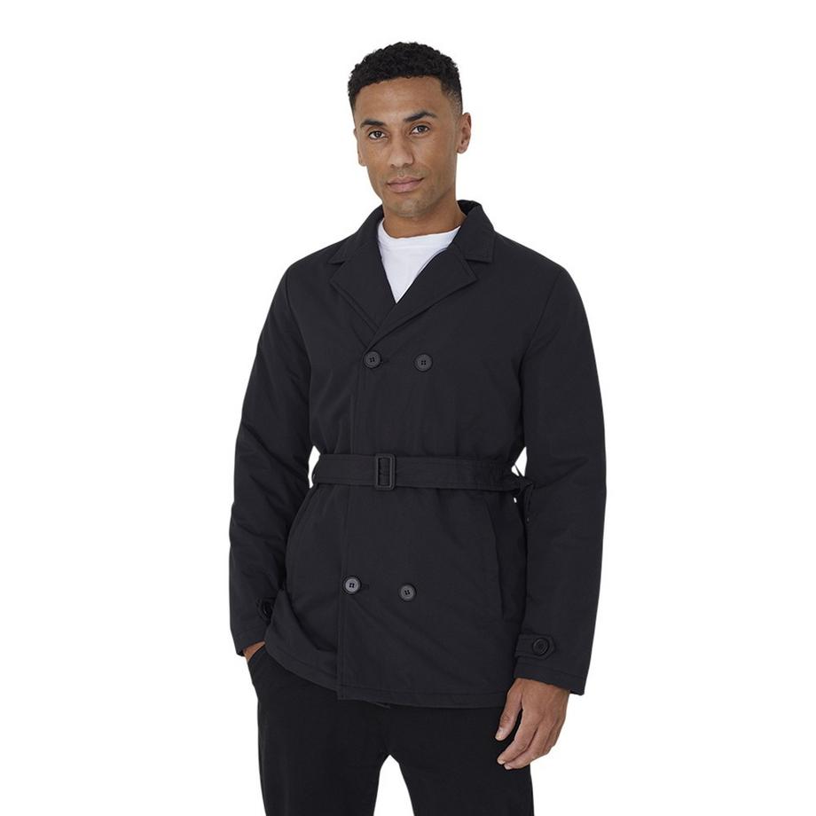 Trenchcoat, Zweireihig, Wattiert