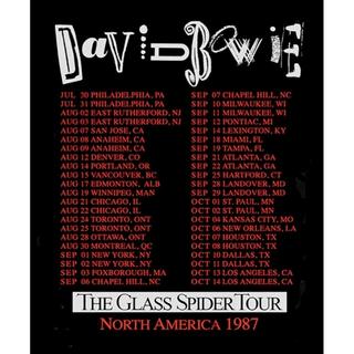 David Bowie  Tshirt GLASS SPIDER TOUR 