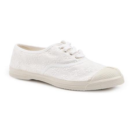 BENSIMON  TENNIS LACET BRODERIE ANGLAISE-36 